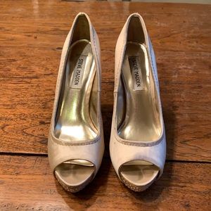 Steve Madden Satin Feelixx Open Toe Heels